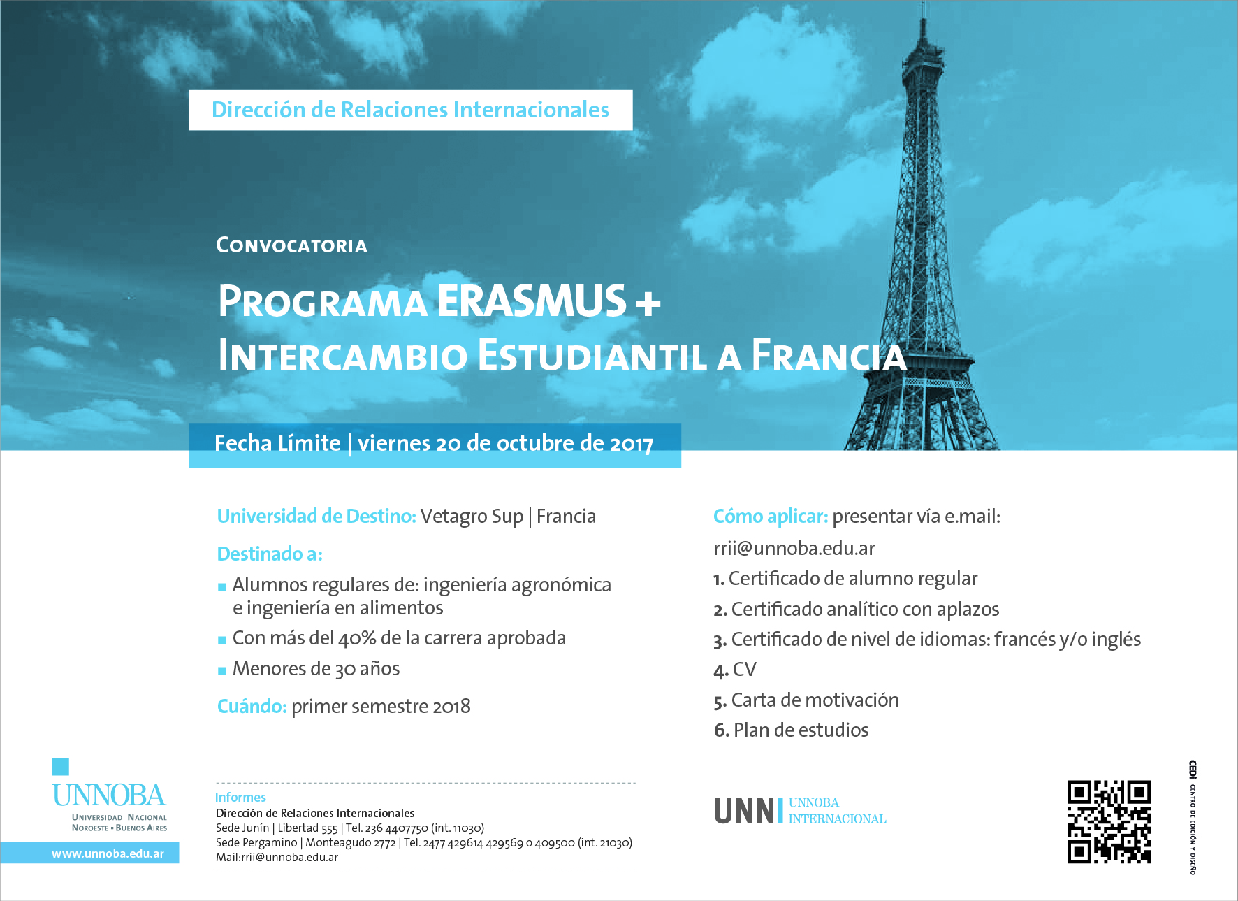 programa de intercambio estudiantil a francia  u00ab unnoba